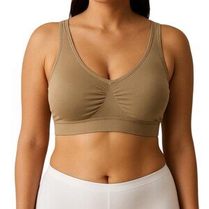 Empetua by Shapermint Women's Nude Wire Free Shaping Bralette Size 2XL NWTF